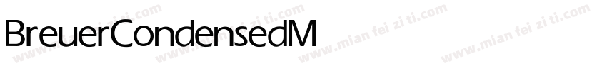 BreuerCondensed Medium字体转换